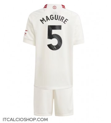 Manchester United Harry Maguire #5 Terza Maglia Bambino 2023-24 Manica Corta (+ Pantaloni corti)